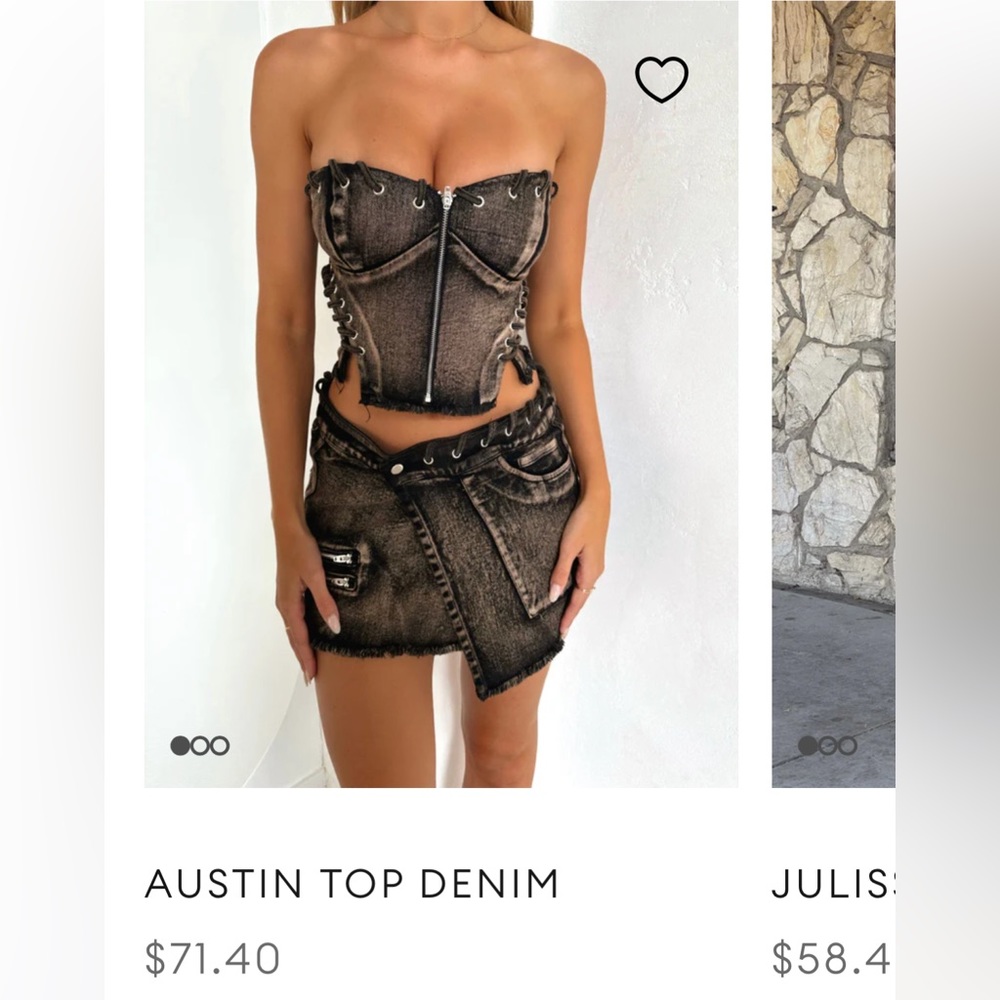 Brand new AUSTIN TOP DENIM with tags